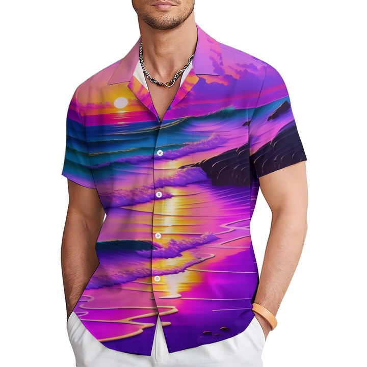 Men's Hawaiian Casual Short Sleeve Shirt 2407000189