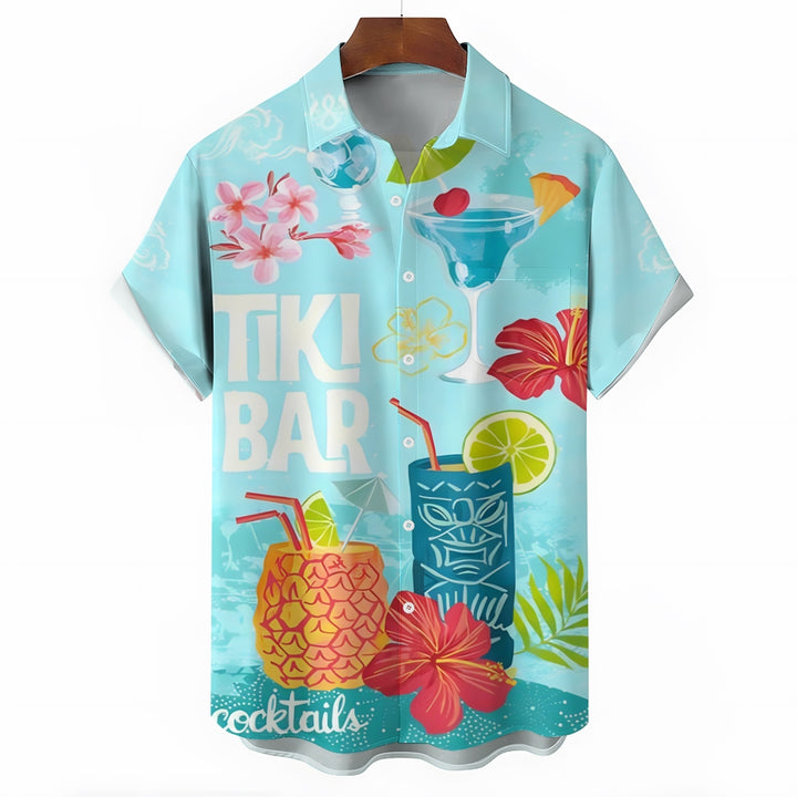 Men's Hawaiian TIKI ART Casual Short Sleeve Shirt 2403000709