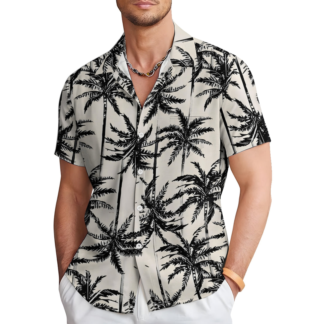 Men's Hawaiian Casual Short Sleeve Shirt 2404001614