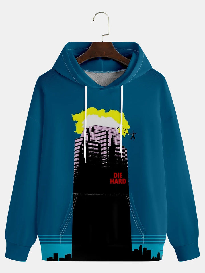 Men's Casual Movie Illustration Hooded Sweatshirt