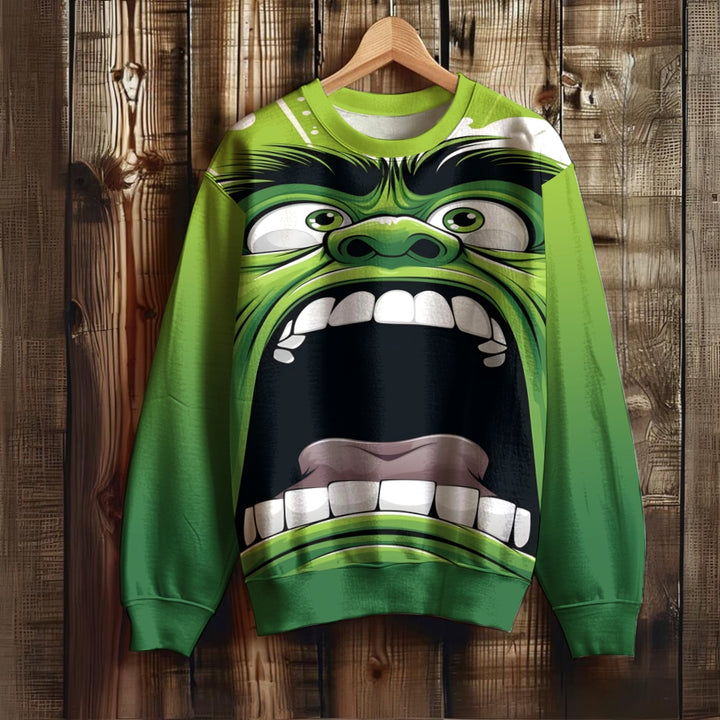 Men's Hulk Print Unisex Sweatshirt 2410009118