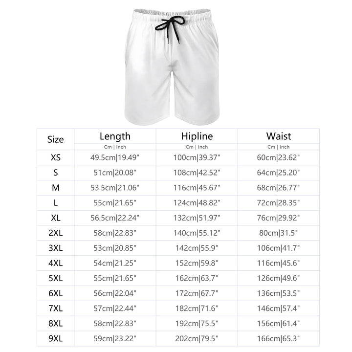 Men's Pocket Drawstring Letter Breathable Shorts