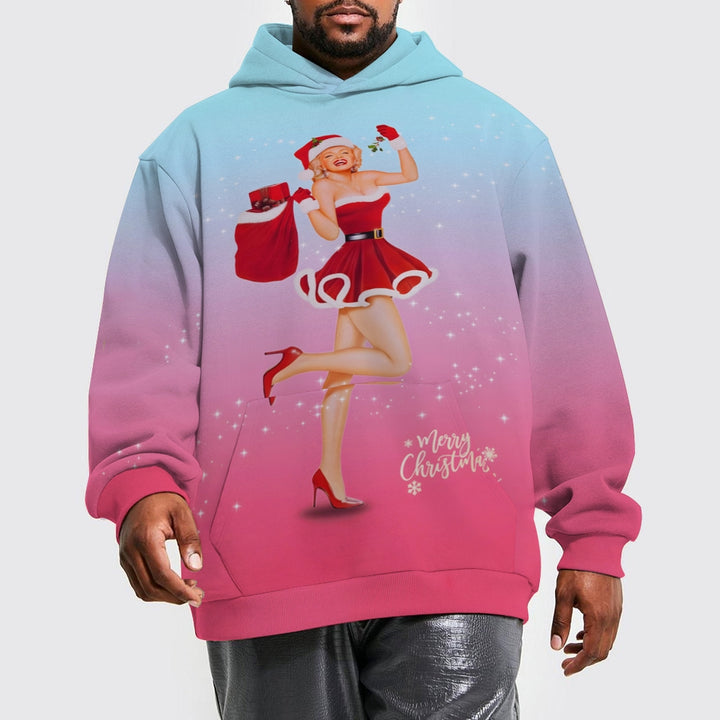 Plue Size Christmas Girl Gifts Printed Hoodies 2411009448