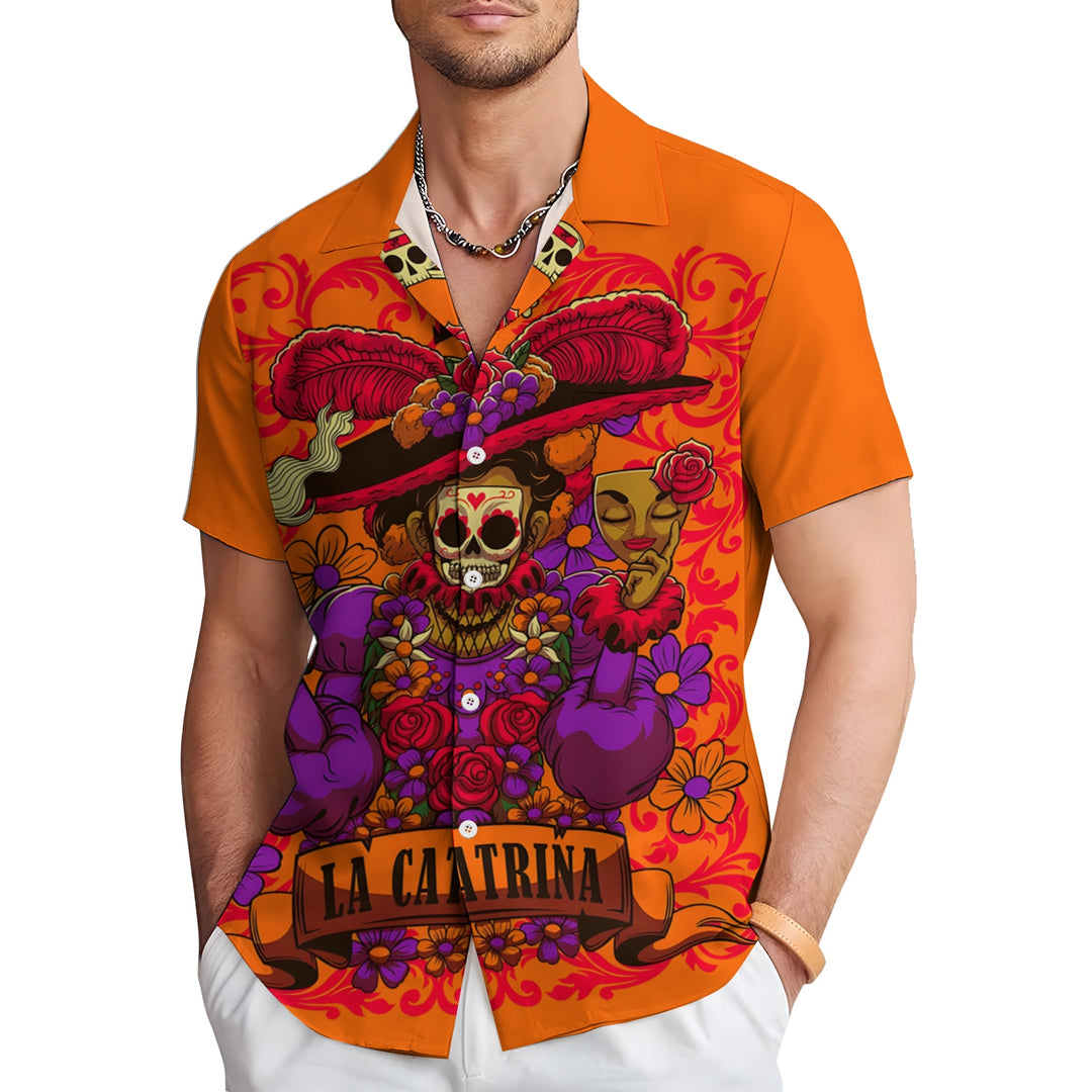 Men's Mexico Casual Short Sleeve Shirt 2404000244