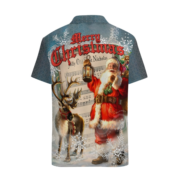 Merry Christmas Casual Short Sleeve Shirt 2410006469