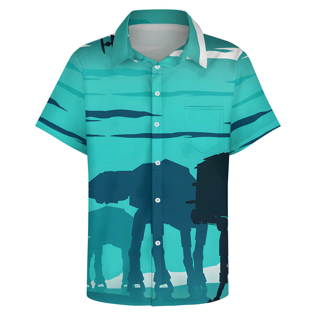 Men's Hawaiian Casual Short Sleeve Shirt 2404001857