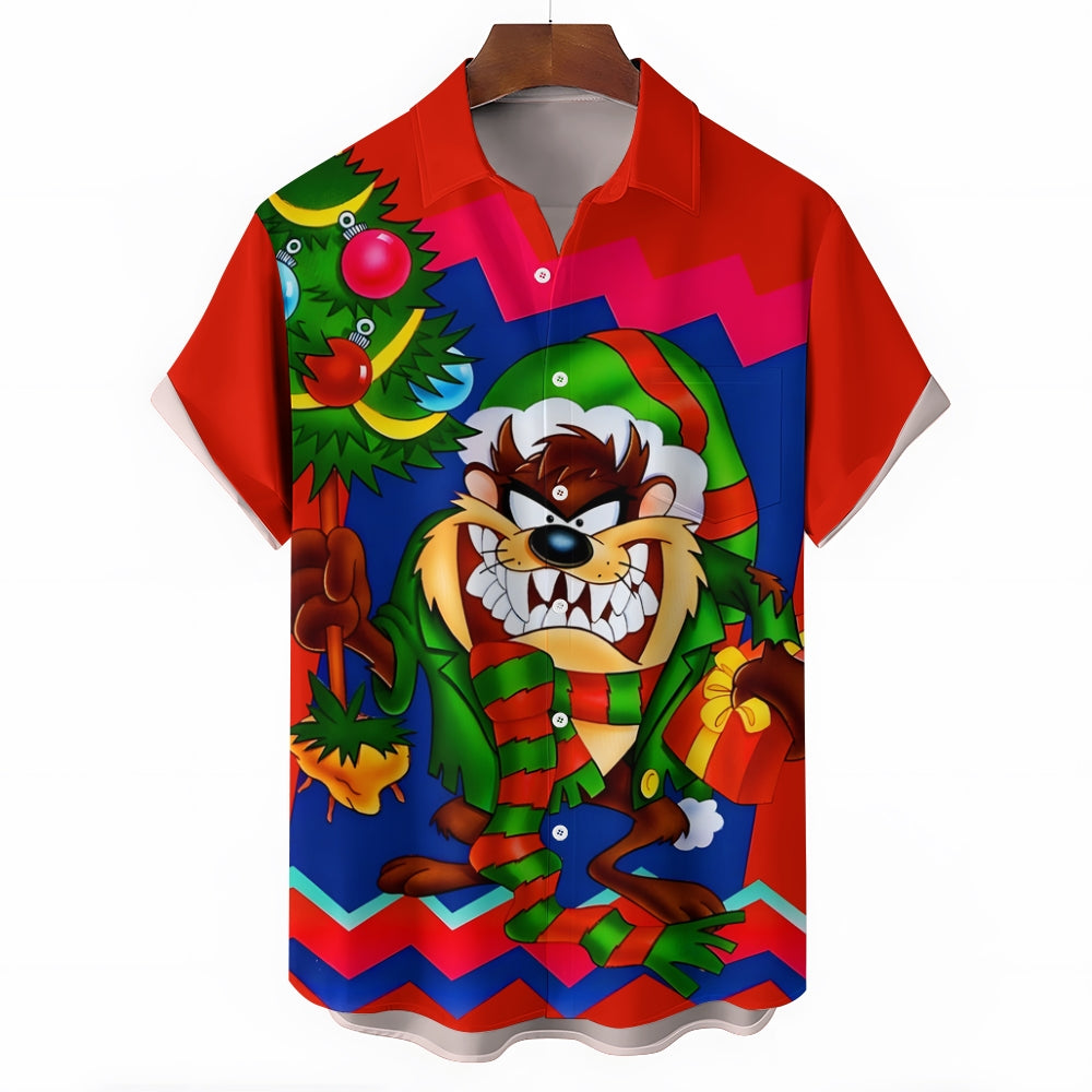 Men's Hawaiian Casual Short Sleeve Shirt 2410007989