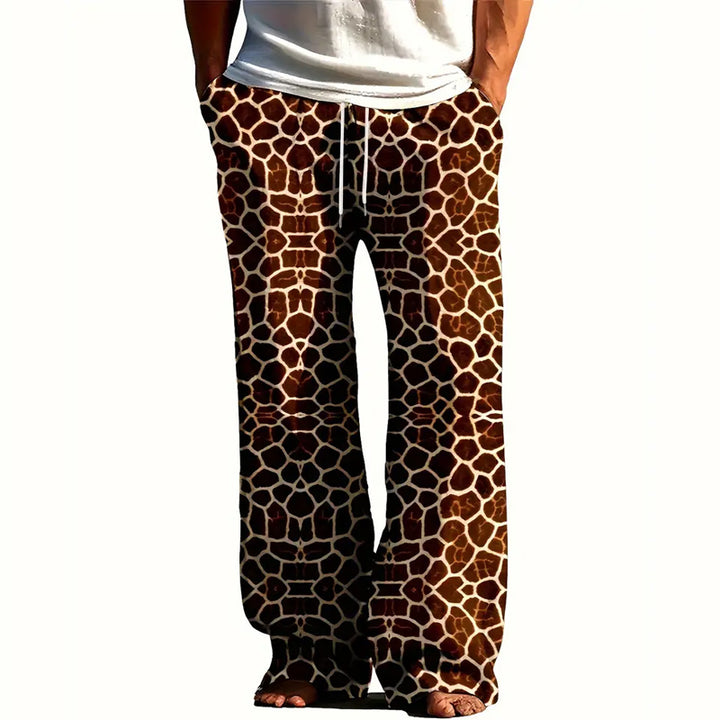 Men's Leopard Print Casual Pants