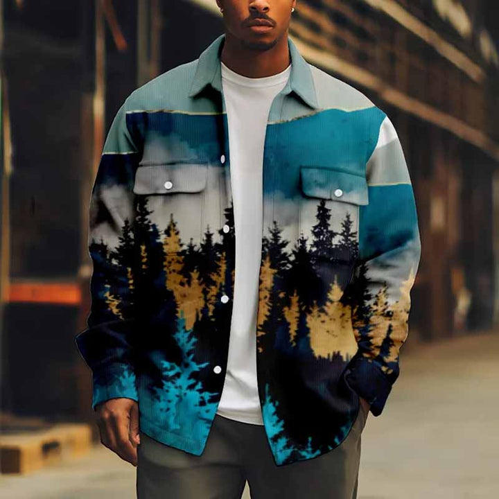 Streetwear Casual Printed Long Sleeved Jacket