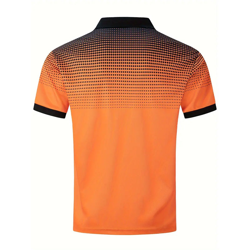 Men's Fashionable Gradient Polo Shirts 2408000112