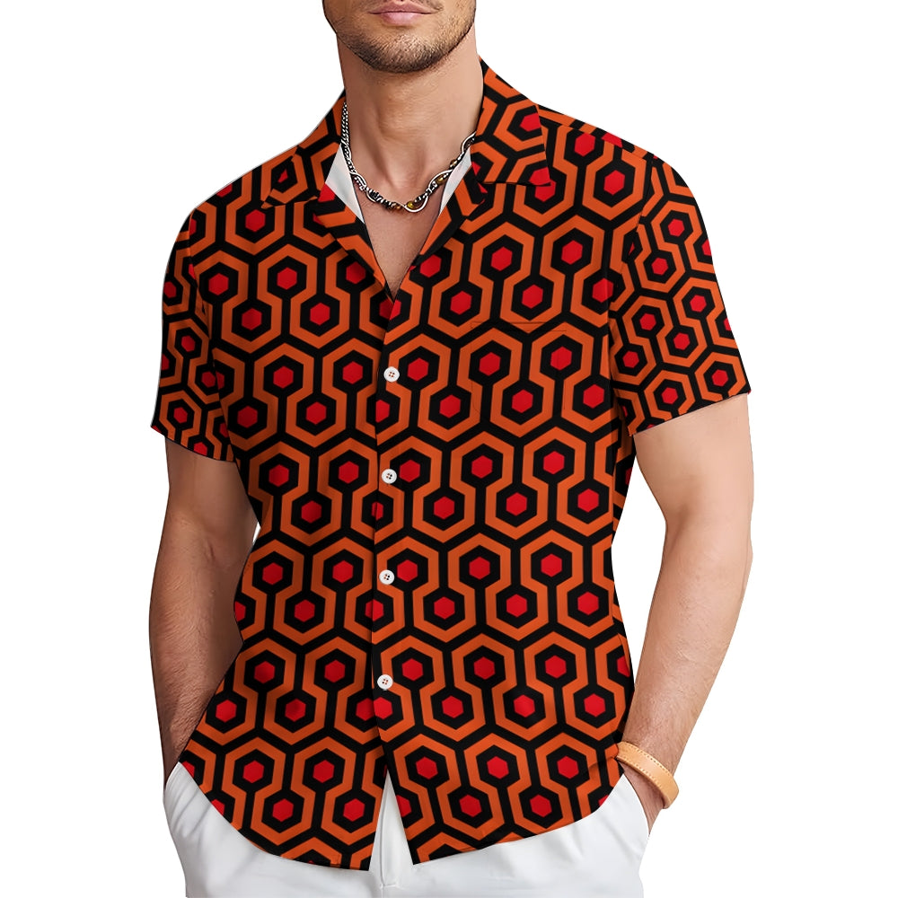 Overlook Hotel Horror Movie Halloween Print Hawaiian Shirt 2408011550