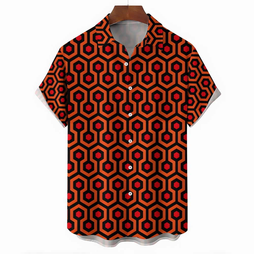 Overlook Hotel Horror Movie Halloween Print Hawaiian Shirt 2408011550