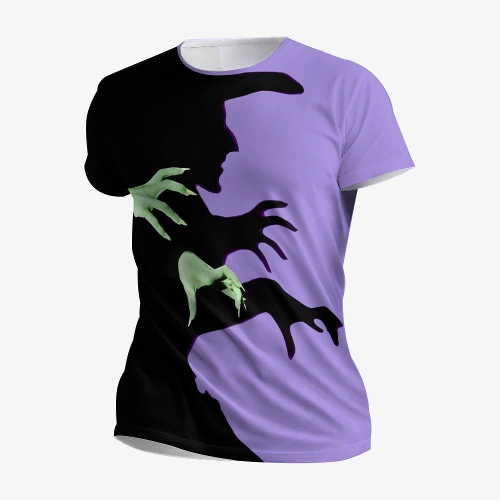 Men's Witch Shadow Art Print Short Sleeve T-Shirt 2409003491