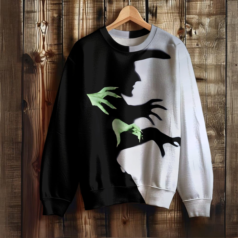 Men's Wicked Witch of the West Art Print Casual Sweatshirt 2409002423