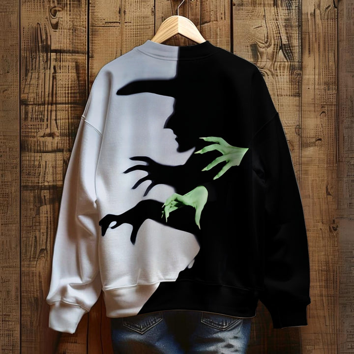 Men's Wicked Witch of the West Art Print Casual Sweatshirt 2409002423