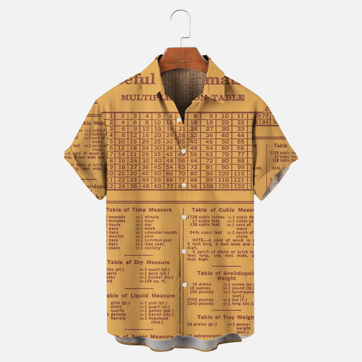 Pop Culture 70's to 80's Folder Info Sheet Men's Vintage Short Sleeve Shirt