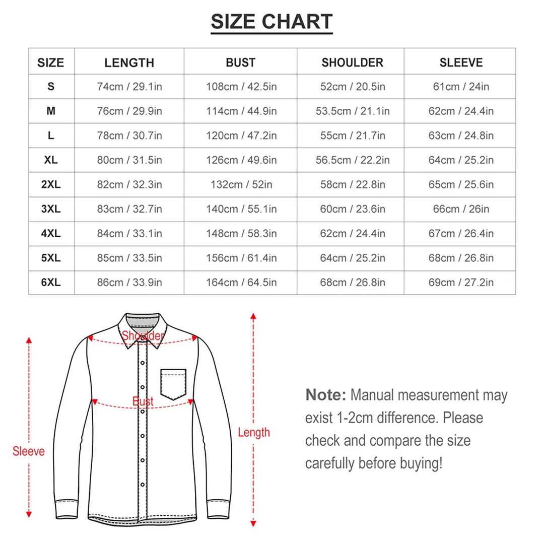 Men's Fashionable Casual Map Print Shirt 2411000212