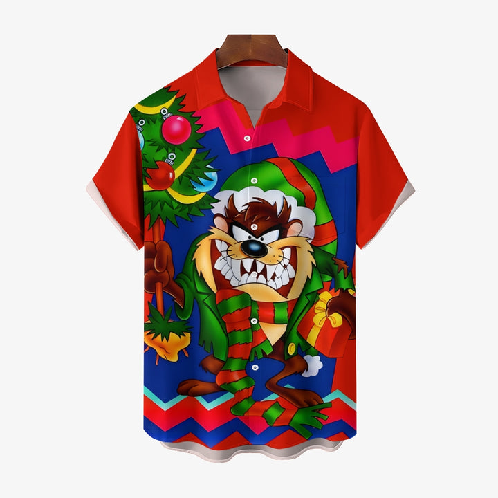 Men's Hawaiian Casual Short Sleeve Shirt 2410007989