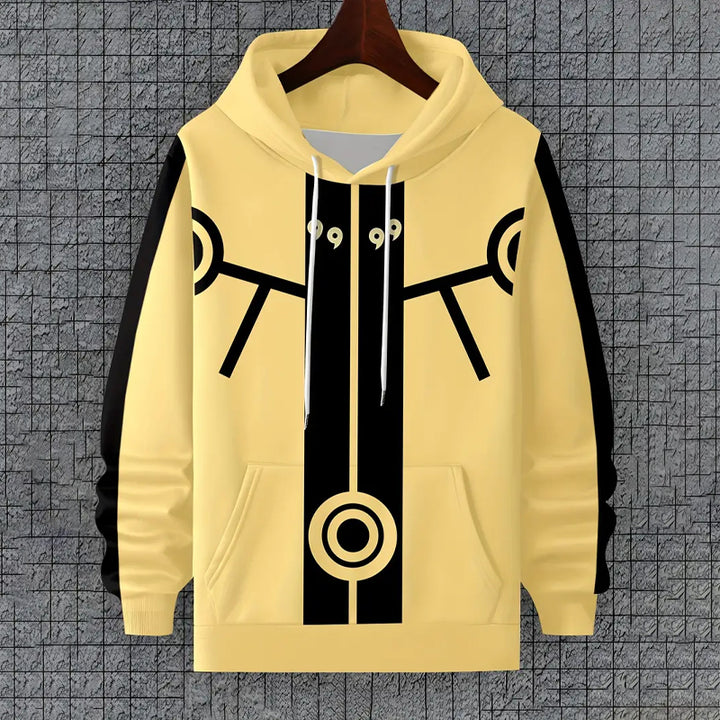 Men's Plus Size 3D Printed Cartoon Hoodie