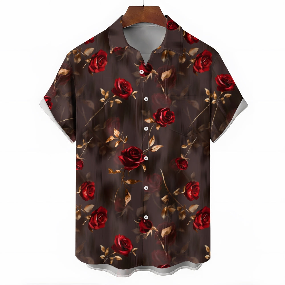 Men's Hawaiian Casual Short Sleeve Shirt 2412008908