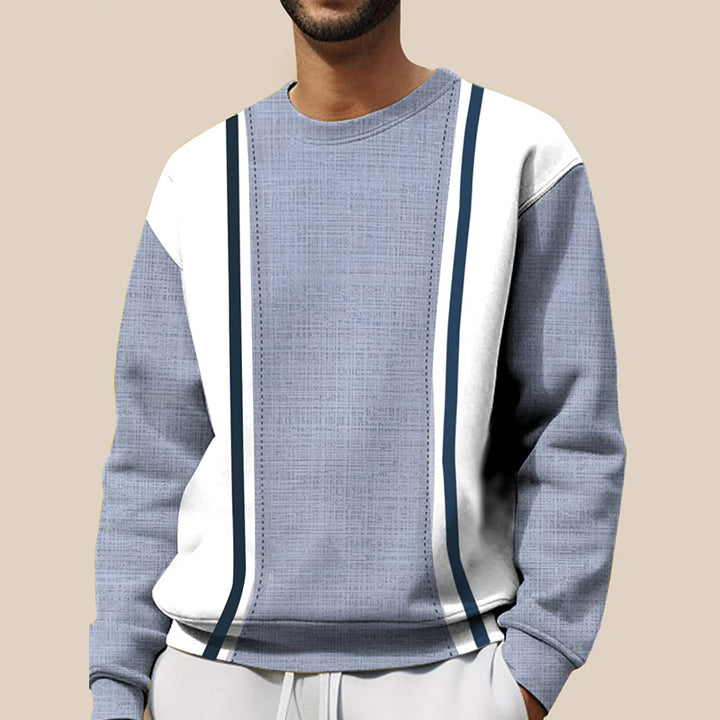 Men's Fashion Casual Color Contrast Sweatshirt