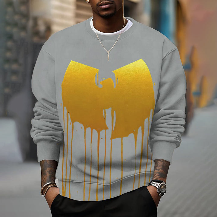 Men's Wu Tang Clan Graphic Print Cotton Casual Sweatshirt