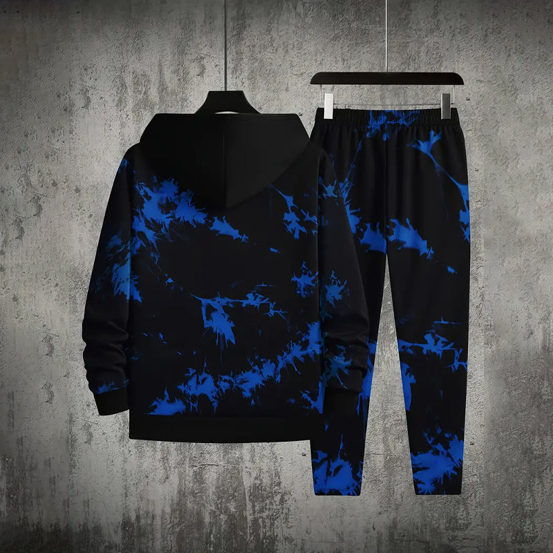 Men's Fashionable 3D Print Sportswear 2-piece Set