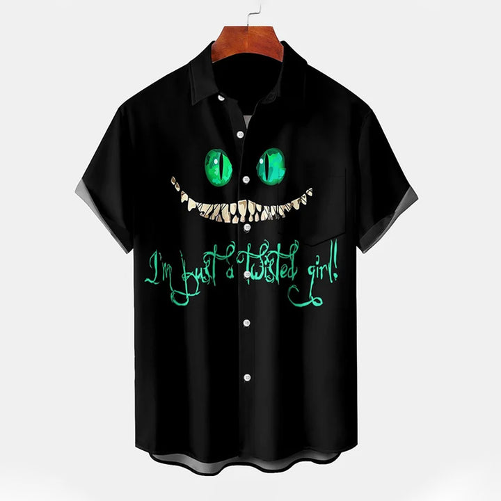 Men's Halloween Printed Casual Shirt