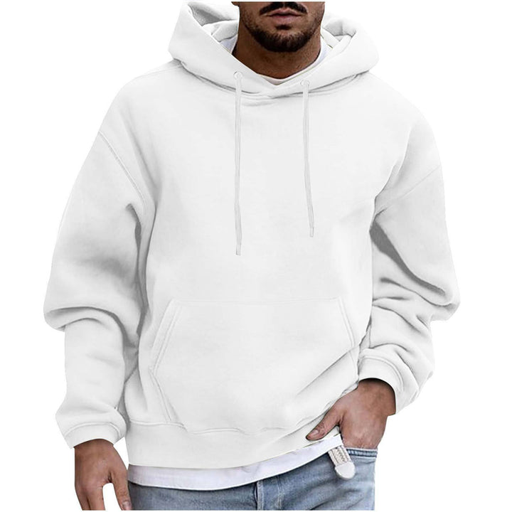 Mens Solid Color Casual Hip Hop Hoodie