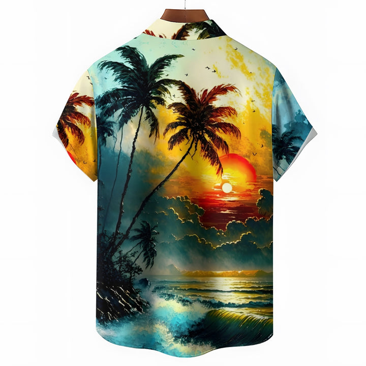 Holiday Beach Vacation Short Sleeve Shirt 2404001920