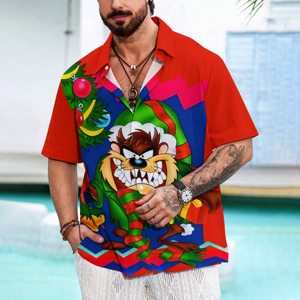 Men's Hawaiian Casual Short Sleeve Shirt 2410007989