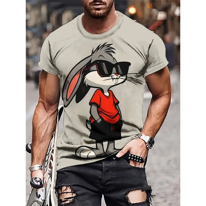 Novelty 3D Print Casual Crew Neck T-Shirt