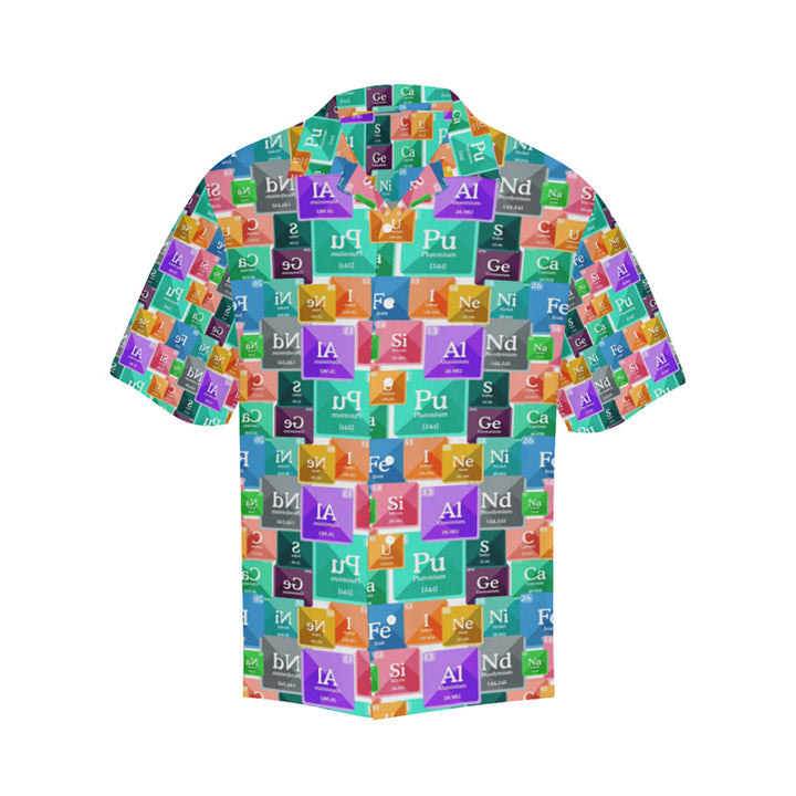 Men's Chemical elements periodic table print shirt