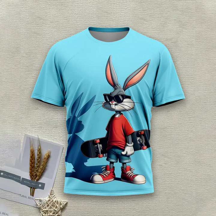 Novelty 3D Print Casual Crew Neck T-Shirt