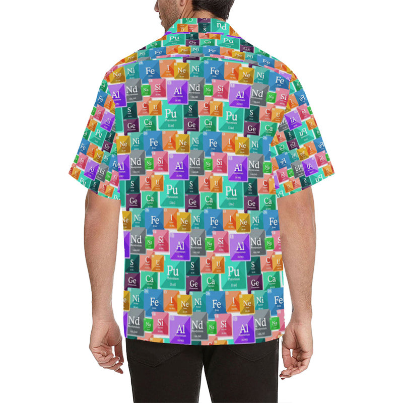 Men's Chemical elements periodic table print shirt