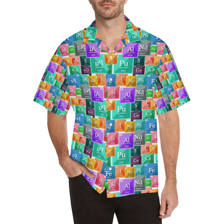 Men's Chemical elements periodic table print shirt