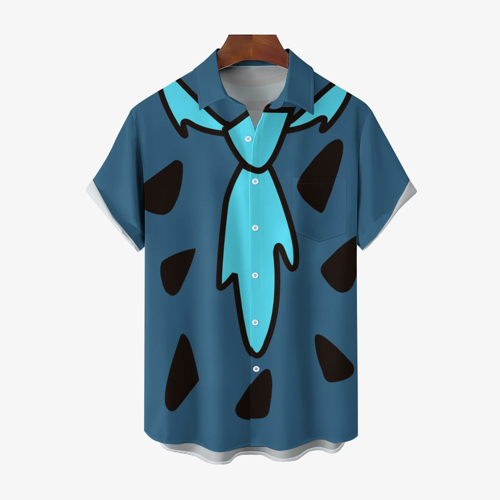 Men's Cartoon Character Casual Short Sleeve Shirt 2403000693