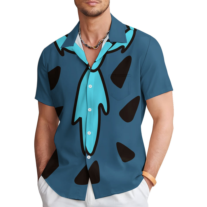 Men's Cartoon Character Casual Short Sleeve Shirt 2403000693