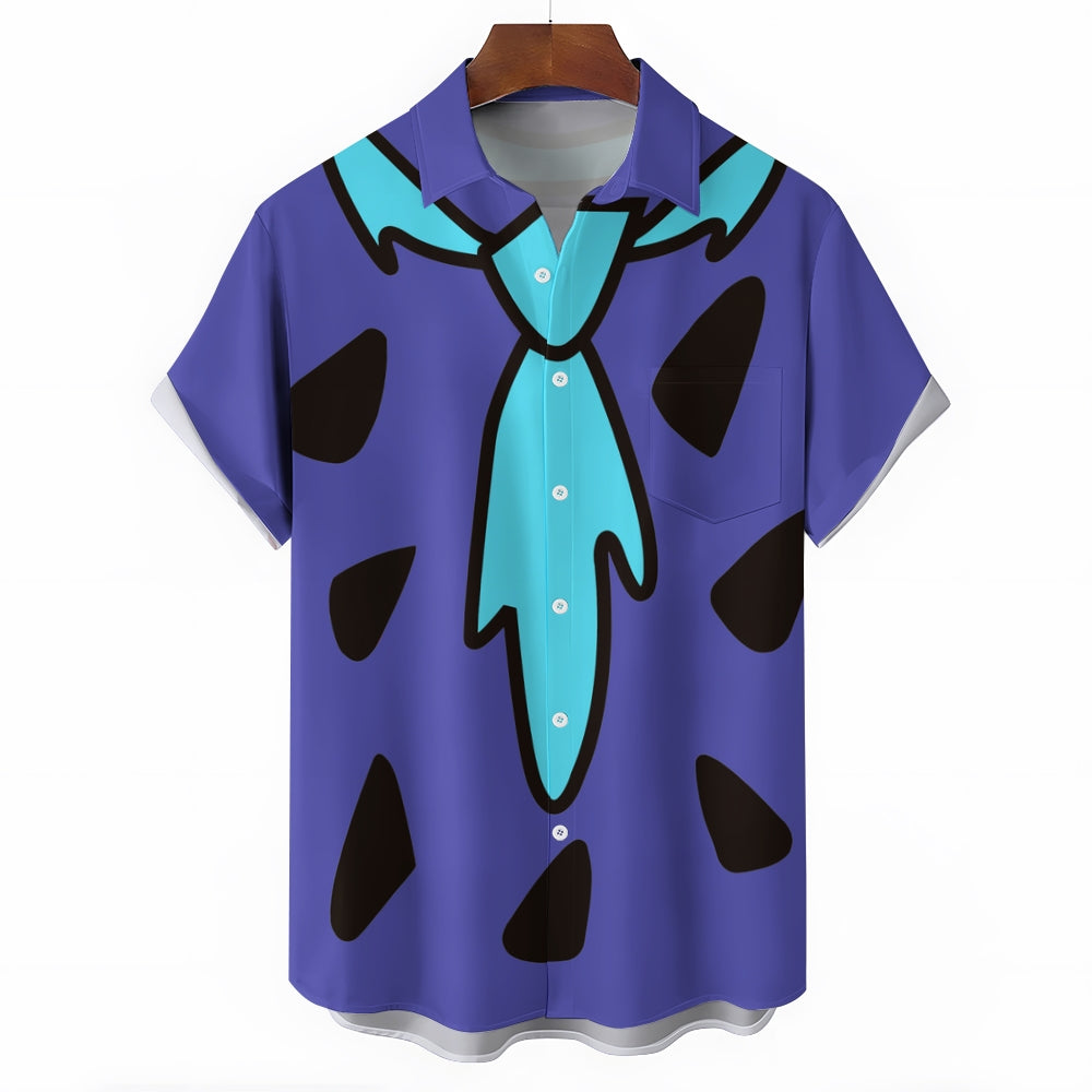 Men's Cartoon Character Casual Short Sleeve Shirt 2403000693