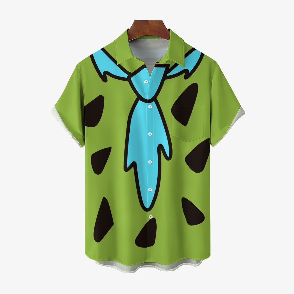 Men's Cartoon Character Casual Short Sleeve Shirt 2403000693