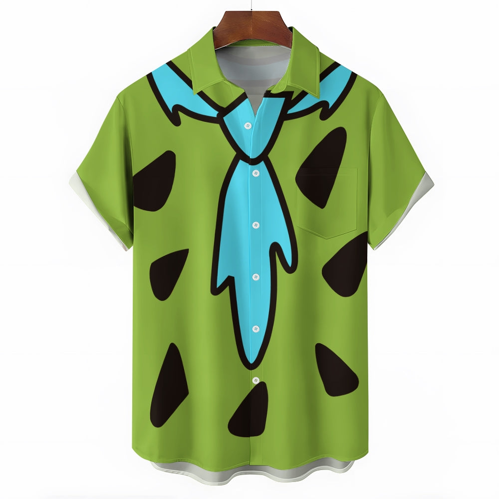 Men's Cartoon Character Casual Short Sleeve Shirt 2403000693