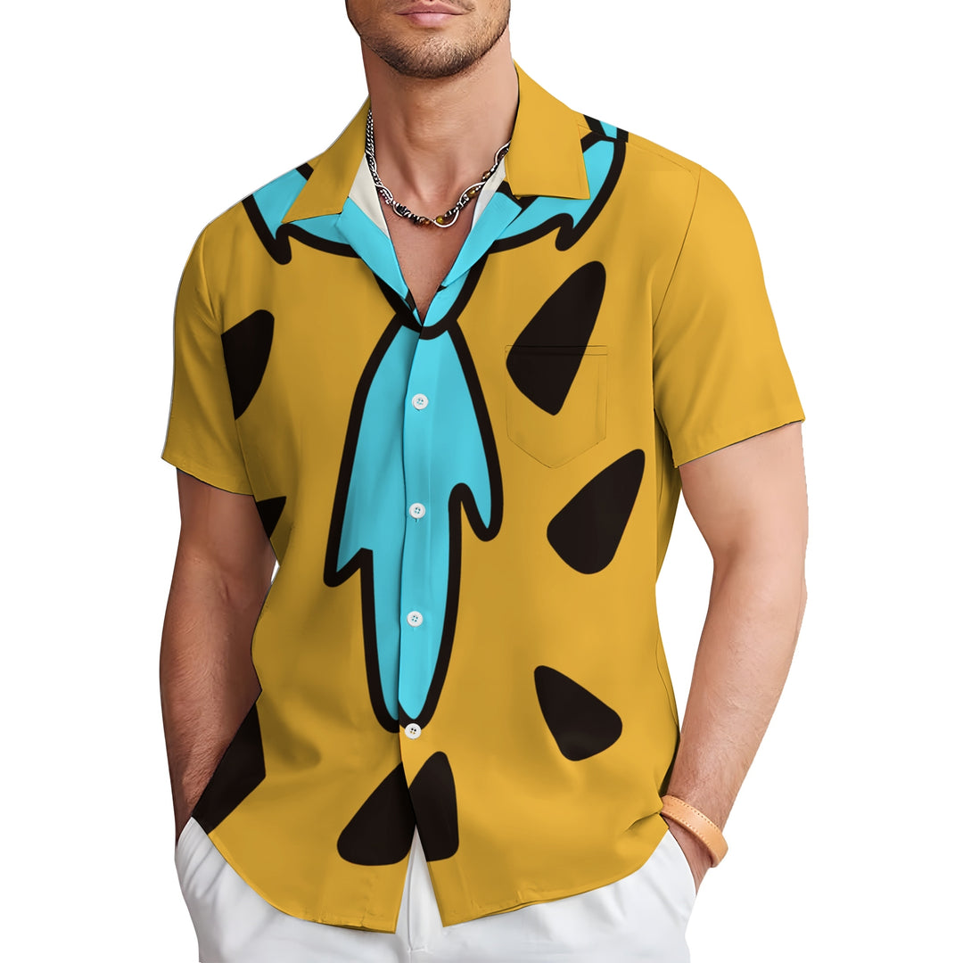 Men's Cartoon Character Casual Short Sleeve Shirt 2403000693