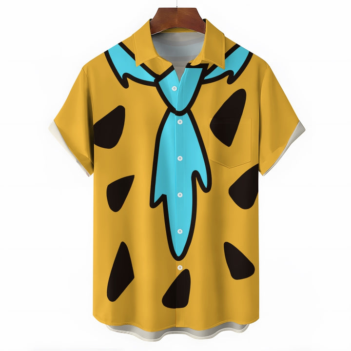 Men's Cartoon Character Casual Short Sleeve Shirt 2403000693