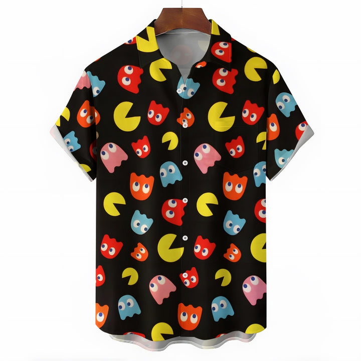 Little Monsters Chest Pocket Short Sleeve Shirt 2308100629