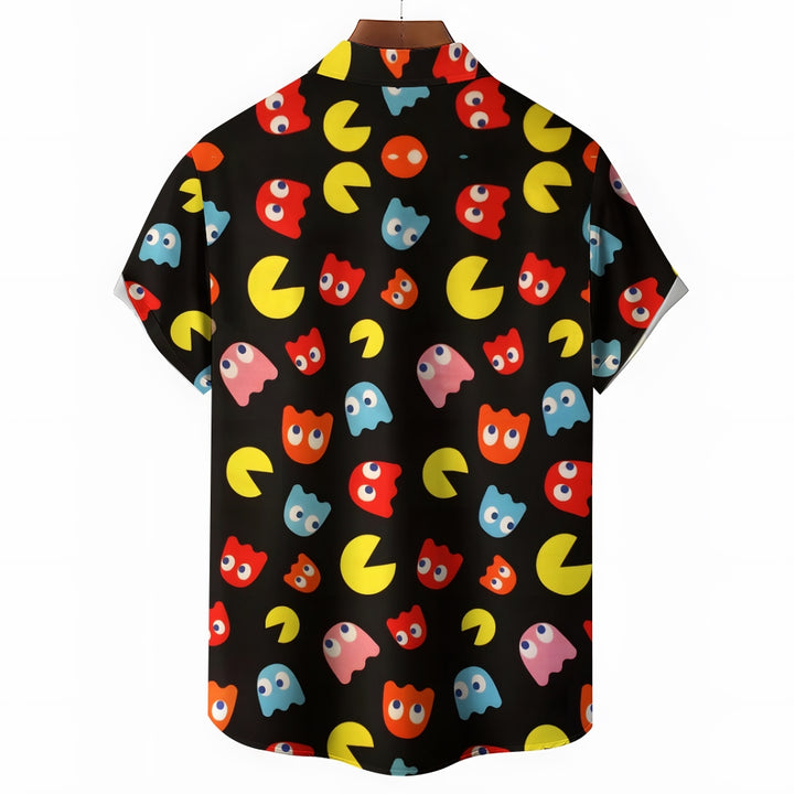 Little Monsters Chest Pocket Short Sleeve Shirt 2308100629