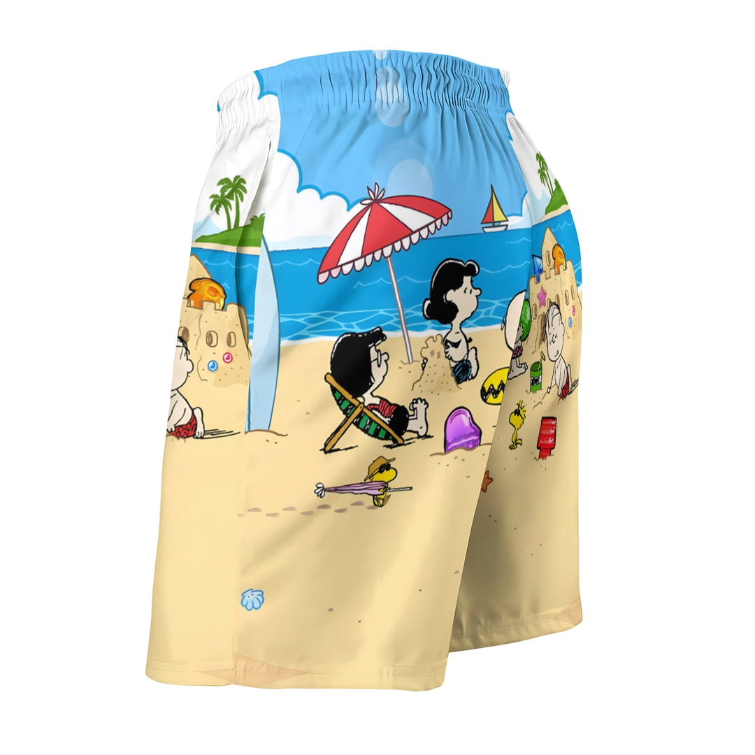 Men's Sports Holiday Beach Cartoon Character Beach Shorts 2401000156