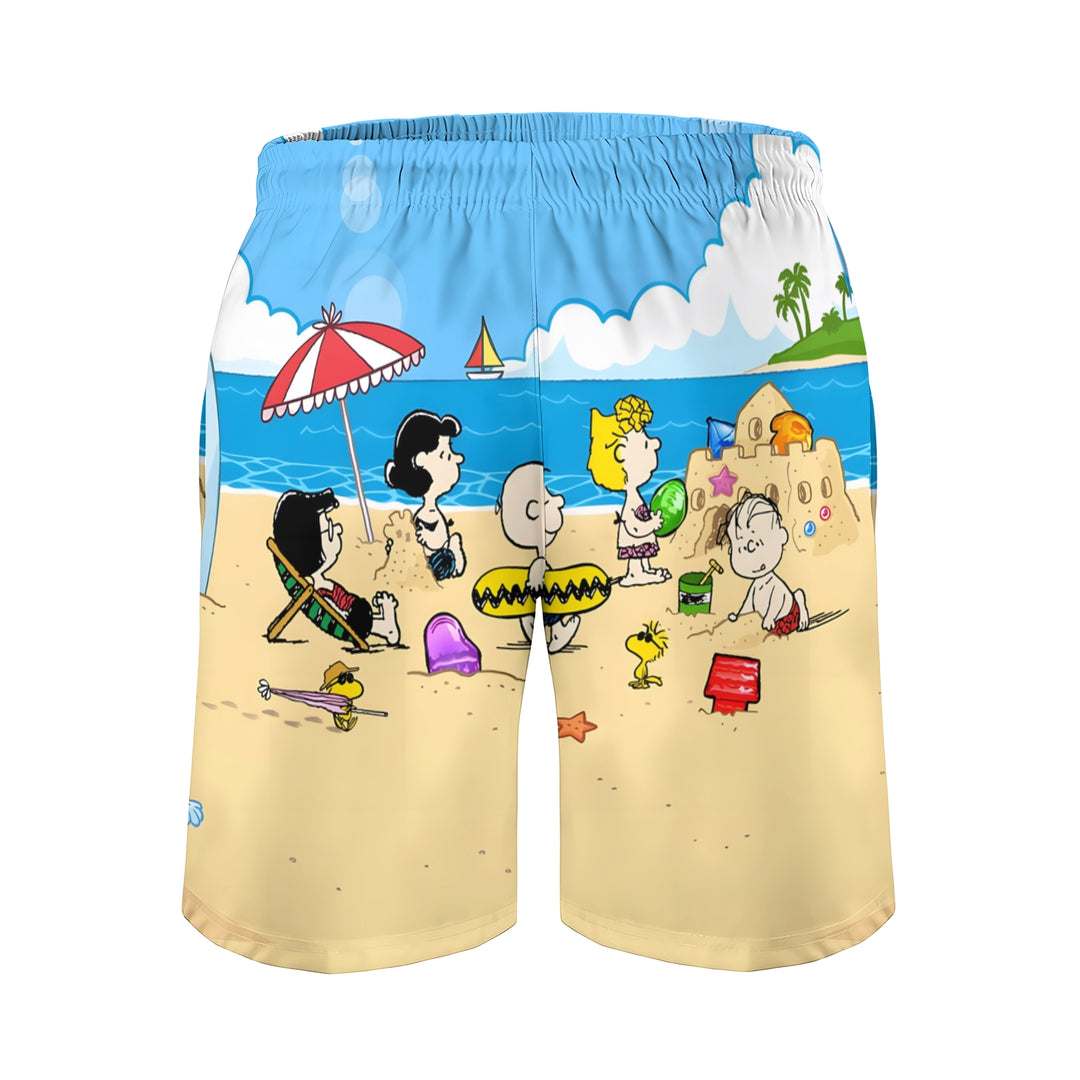 Men's Sports Holiday Beach Cartoon Character Beach Shorts 2401000156