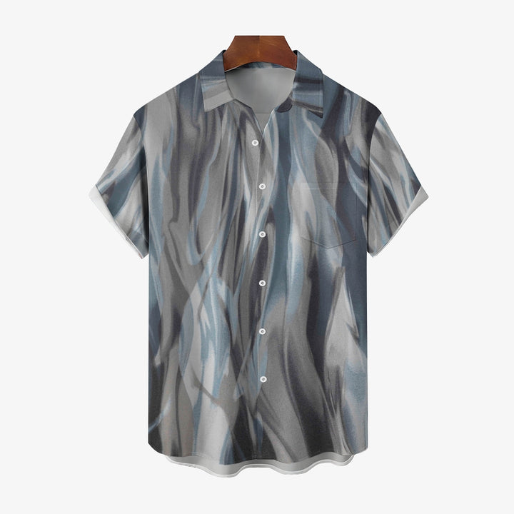 Men's Textured Casual Short Sleeve Shirt 2311000039