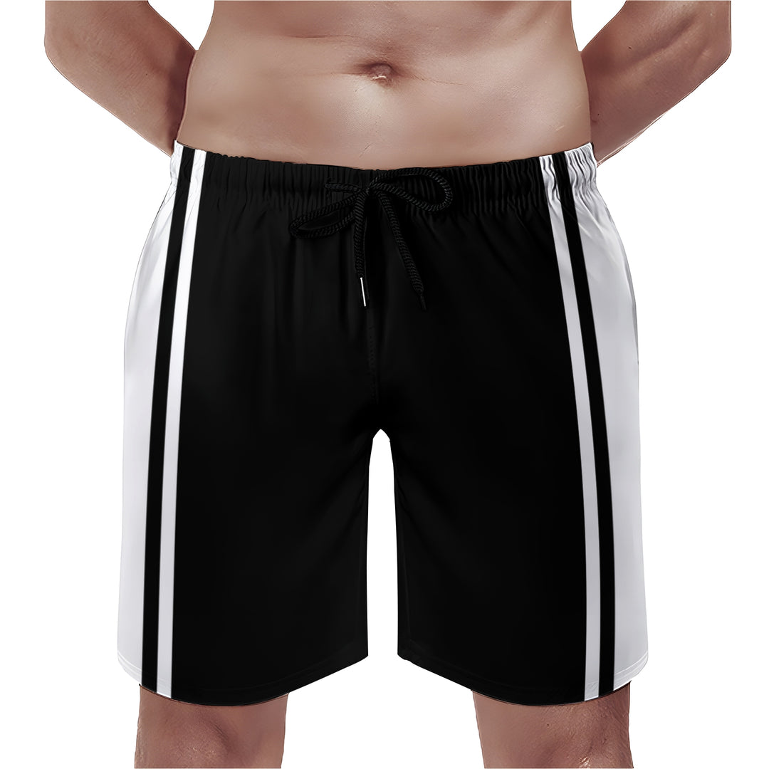 Men's Sports Stripes Beach Shorts 2401000149