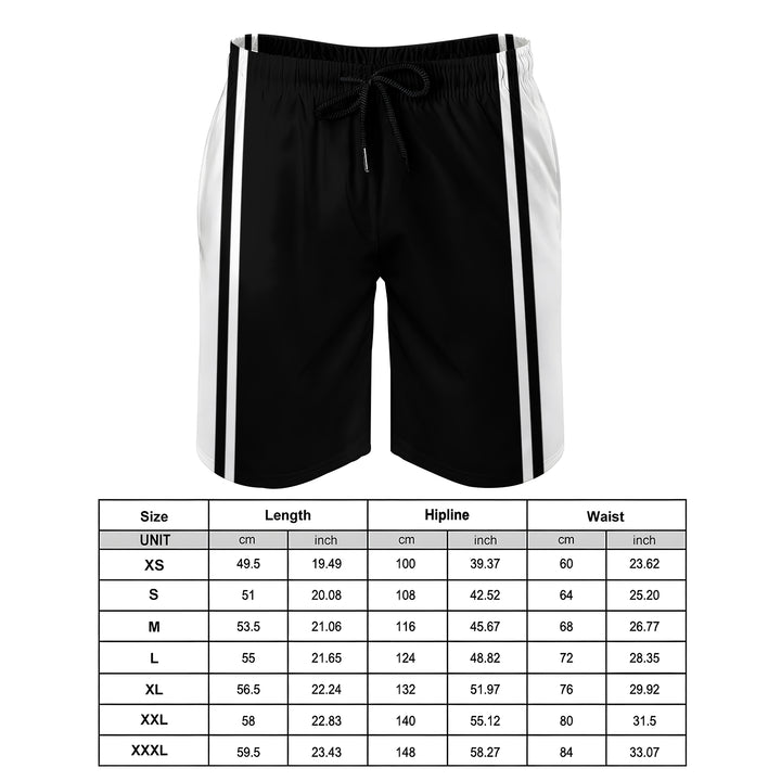 Men's Sports Stripes Beach Shorts 2401000149